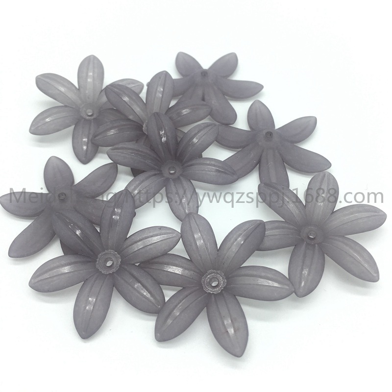 Yiwu frosted flower and leaf six-leaf flower bride's updo, handcrafted hair flowers, hair hairpins, Korean-style wedding hair accessories, earrings and accessories undefined