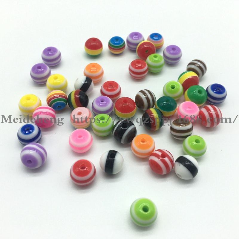 6MM-12mm colored striped resin beads cat's eye large hole cylindrical animal eye beads DIY jewelry accessories undefined