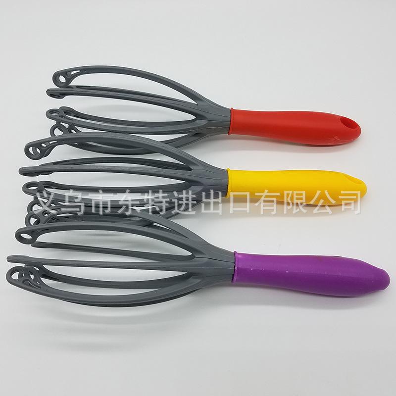 Kitchen tool manufacturer direct sales baking tools, creative egg beater, unique shape, colorful handle blender Application Scenario