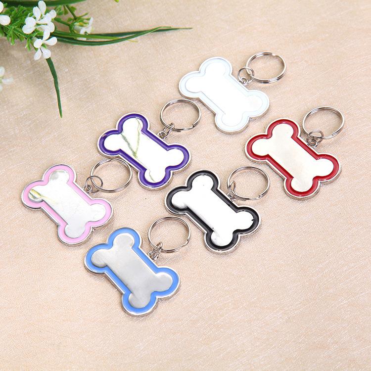 Pet supplies, pet supplies, direct sales from Fengpei Foreign Trade Factory. Zinc alloy dog tag accessories, bone-shaped pet tag pendants, anti-loss identity tags Specification image