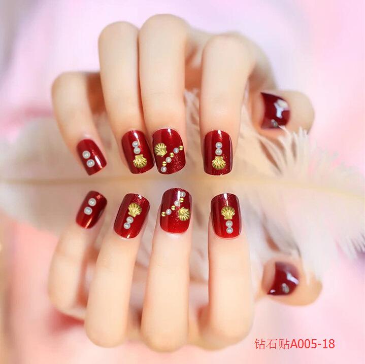 Diamond nail stickers, super shiny Japanese design, diamond stickers, self-adhesive nail drill, in stock, wholesale and customization Specification image