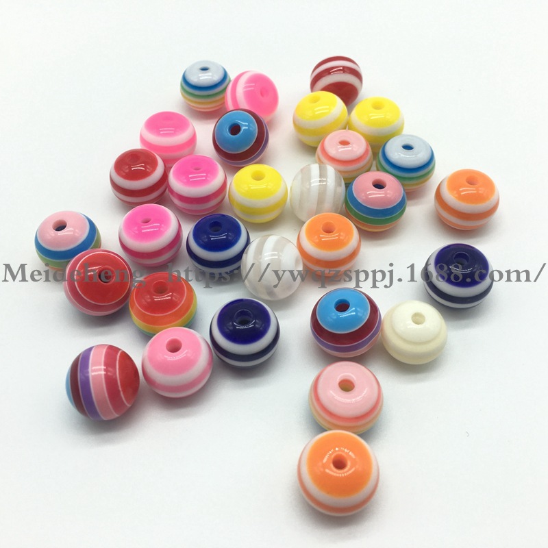 6MM-12mm colored striped resin beads cat's eye large hole cylindrical animal eye beads DIY jewelry accessories undefined