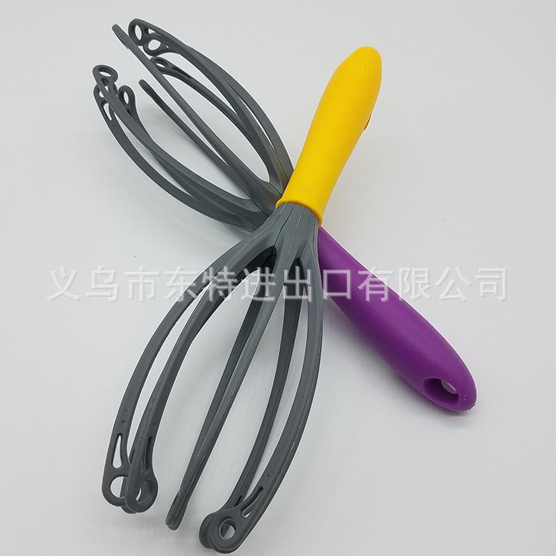 Kitchen tool manufacturer direct sales baking tools, creative egg beater, unique shape, colorful handle blender details Picture