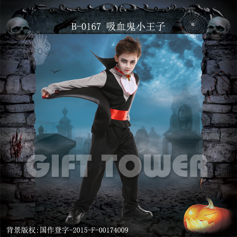 Halloween costume vampire costume,B-0167 Vampire Little Prince role-playing costume cosplay boy Item Picture