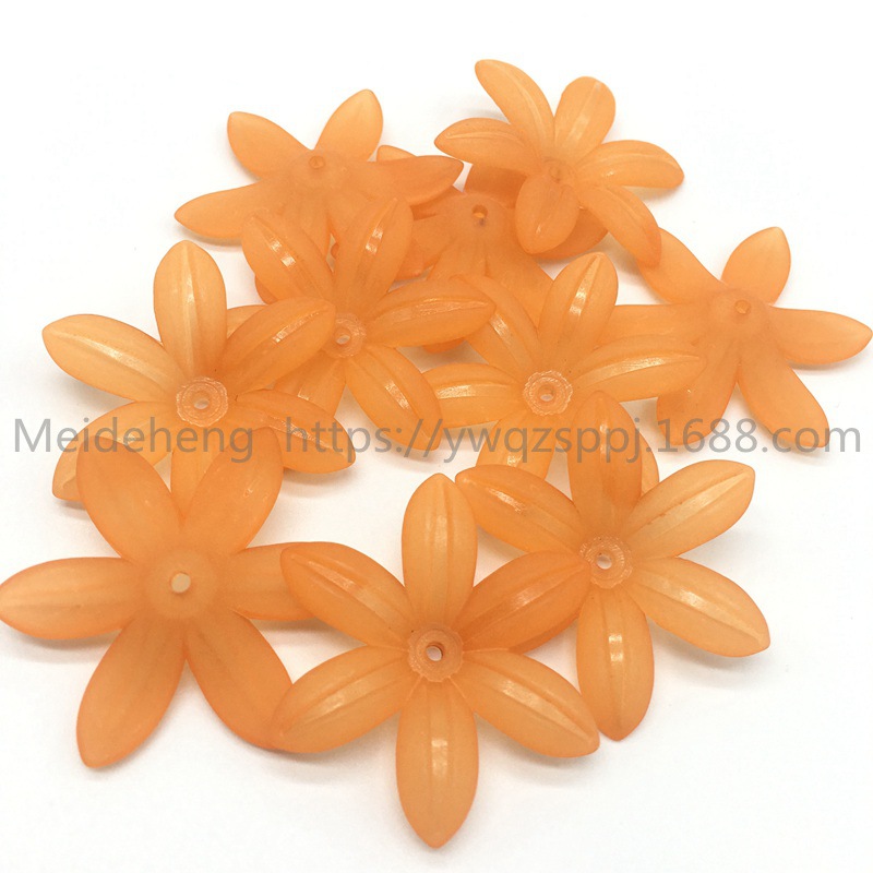 Yiwu frosted flower and leaf six-leaf flower bride's updo, handcrafted hair flowers, hair hairpins, Korean-style wedding hair accessories, earrings and accessories undefined