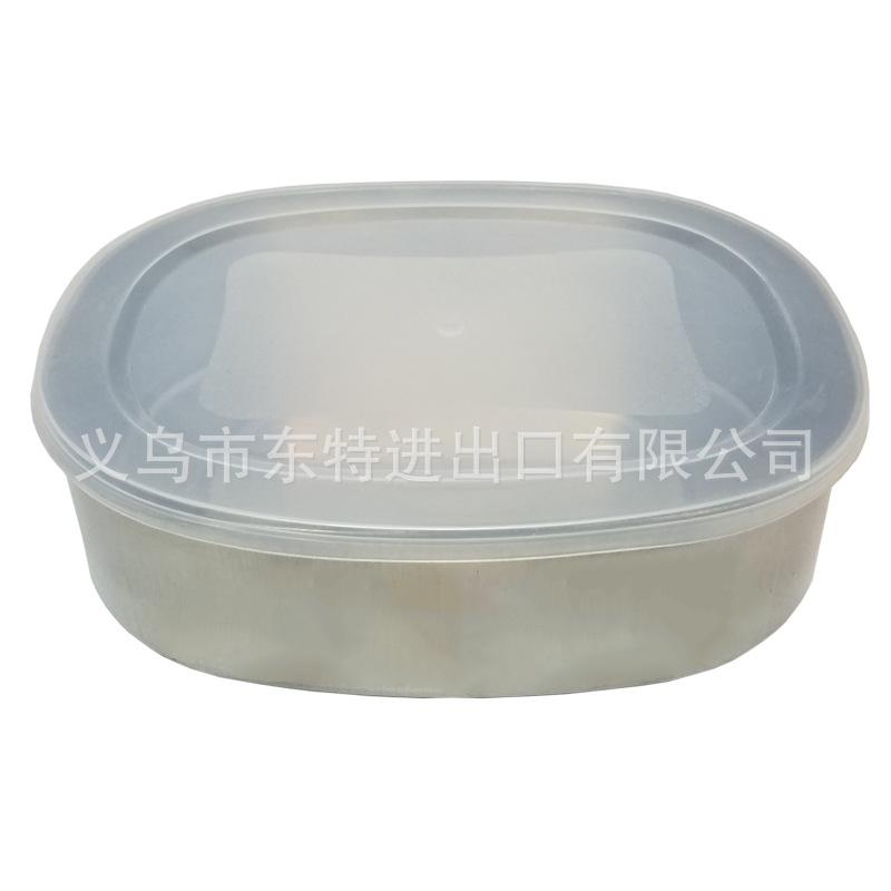 Factory direct sales of stainless steel square 5-piece set of food storage boxes, sealed boxes for grains and dried fruits, gift sets of food storage boxes details Picture