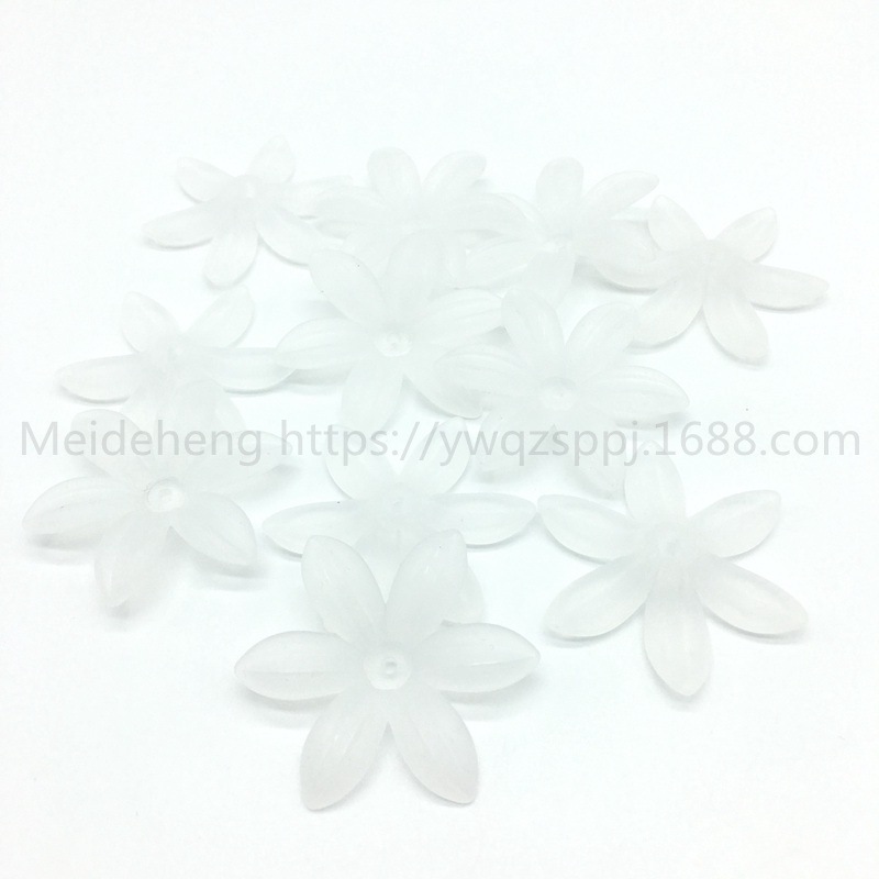 Yiwu frosted flower and leaf six-leaf flower bride's updo, handcrafted hair flowers, hair hairpins, Korean-style wedding hair accessories, earrings and accessories undefined