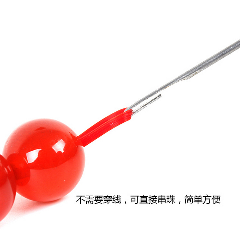 细长穿珠钩针 水晶珠钩针 穿珠子 手工diy 串珠白底实物图