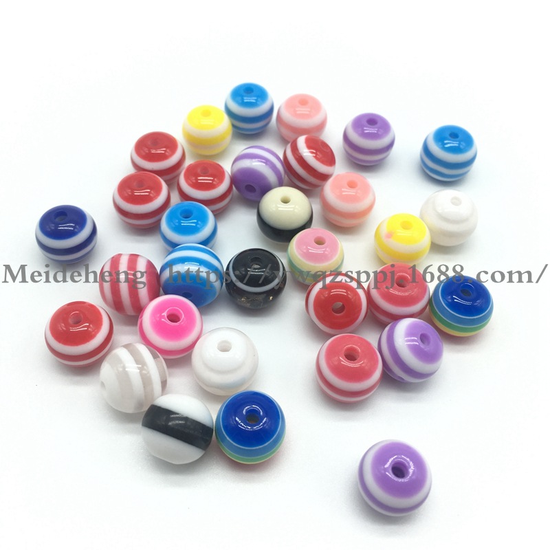 6MM-12mm colored striped resin beads cat's eye large hole cylindrical animal eye beads DIY jewelry accessories undefined
