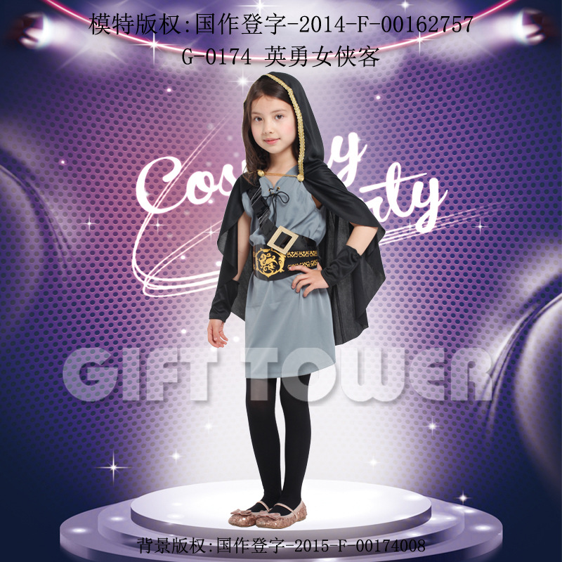 Stage performance costume, little heroine costume G-0174 Brave female warrior Specification image