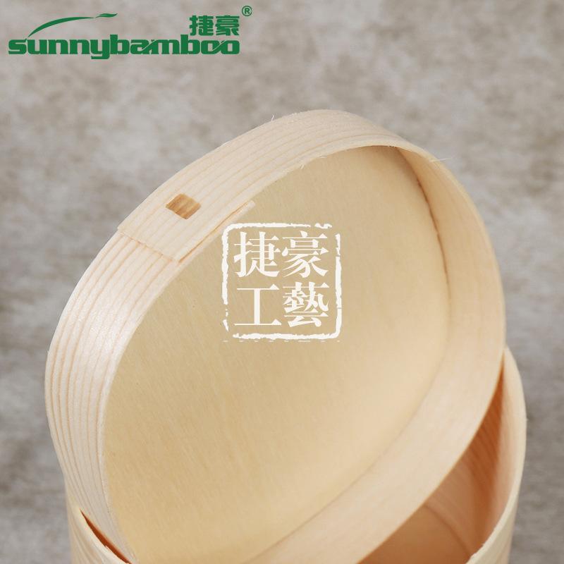 Japanese-style wooden lunch box, double-layer bento box, student lunch box, tableware, solid wood fresh-keeping bento box manufacturer wholesale Item Picture