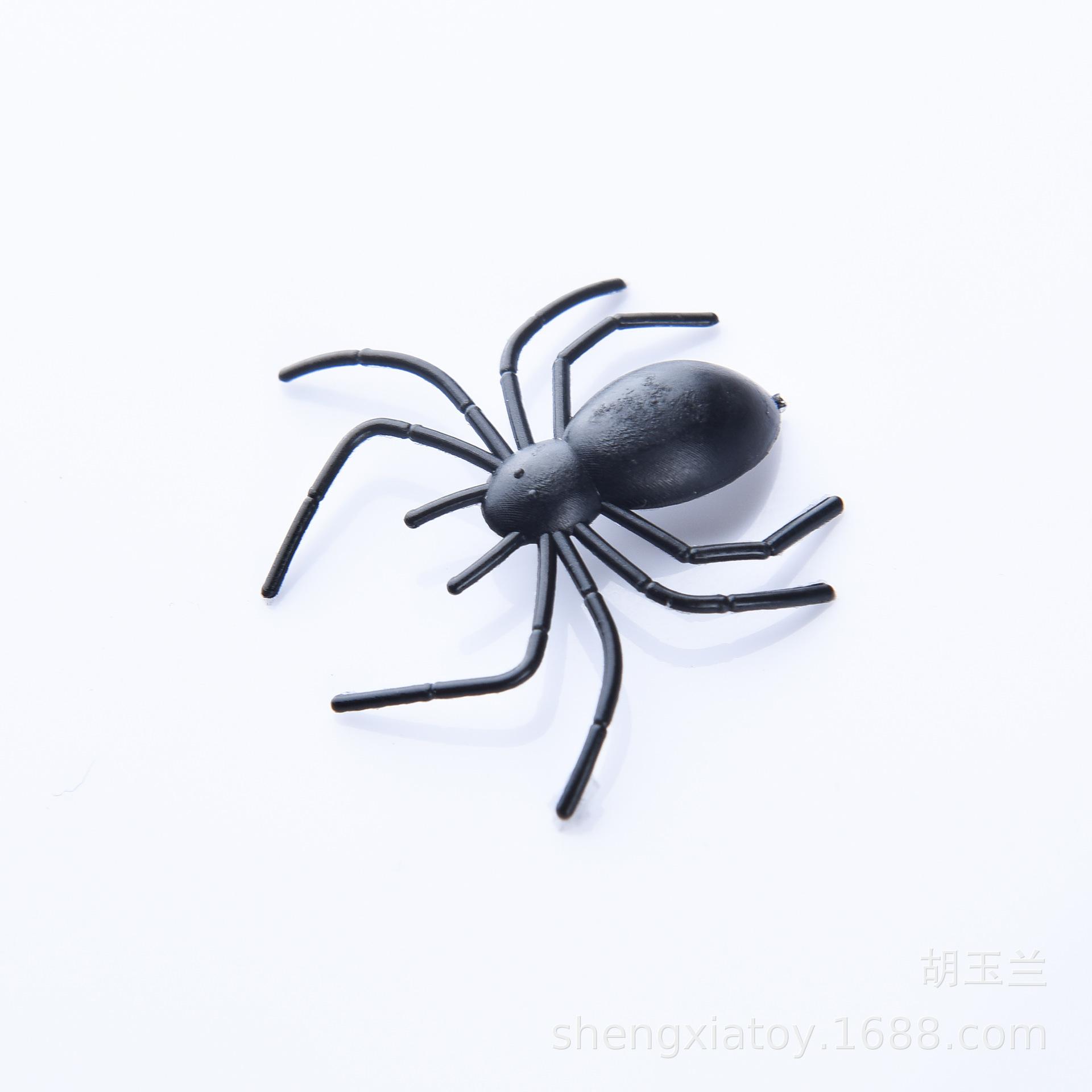 2011-1 Halloween Party Decoration props, prank spider, eco-friendly simulation, bent leg spider, prank scare toy wholesale Application Scenario
