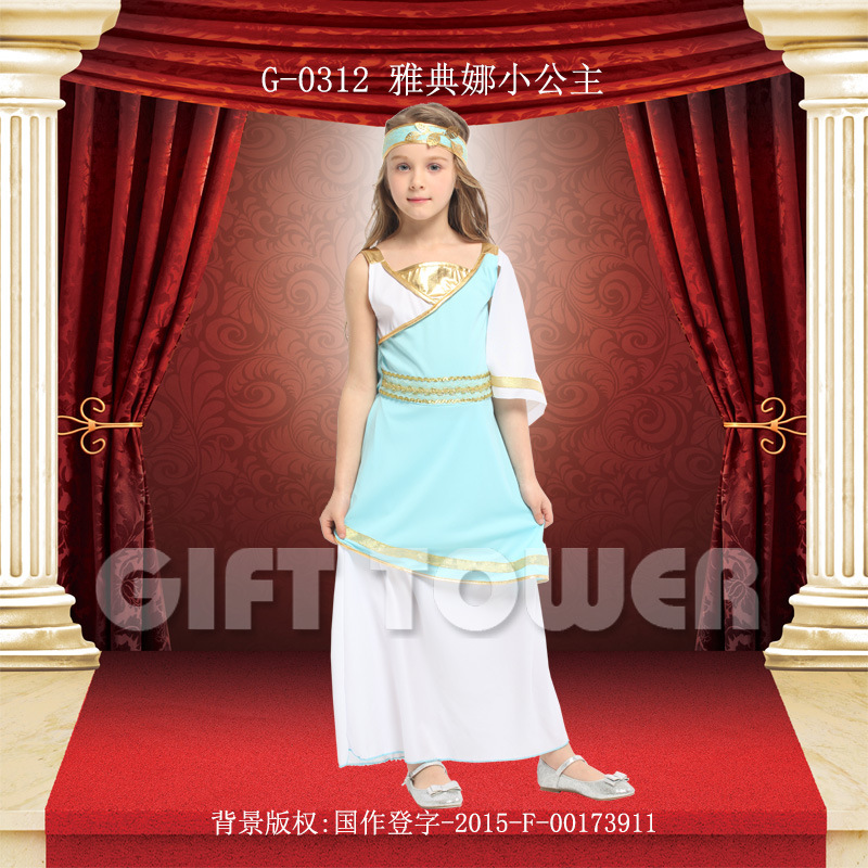 Stage performance costume Princess series clothing G-0312 Little Princess performance costume Children long-sleeved princess