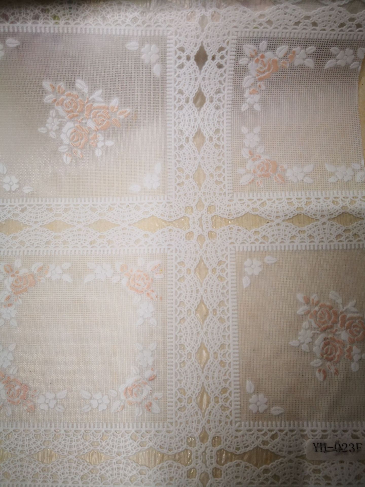 Factory direct new PVC lace tablecloth kitchen table waterproof oil table cloth hotel table cloth wholesale undefined