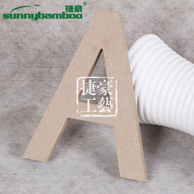 New DIY early education and intelligence toys, wooden craft letter A, English wooden fridge magnets, factory direct sales