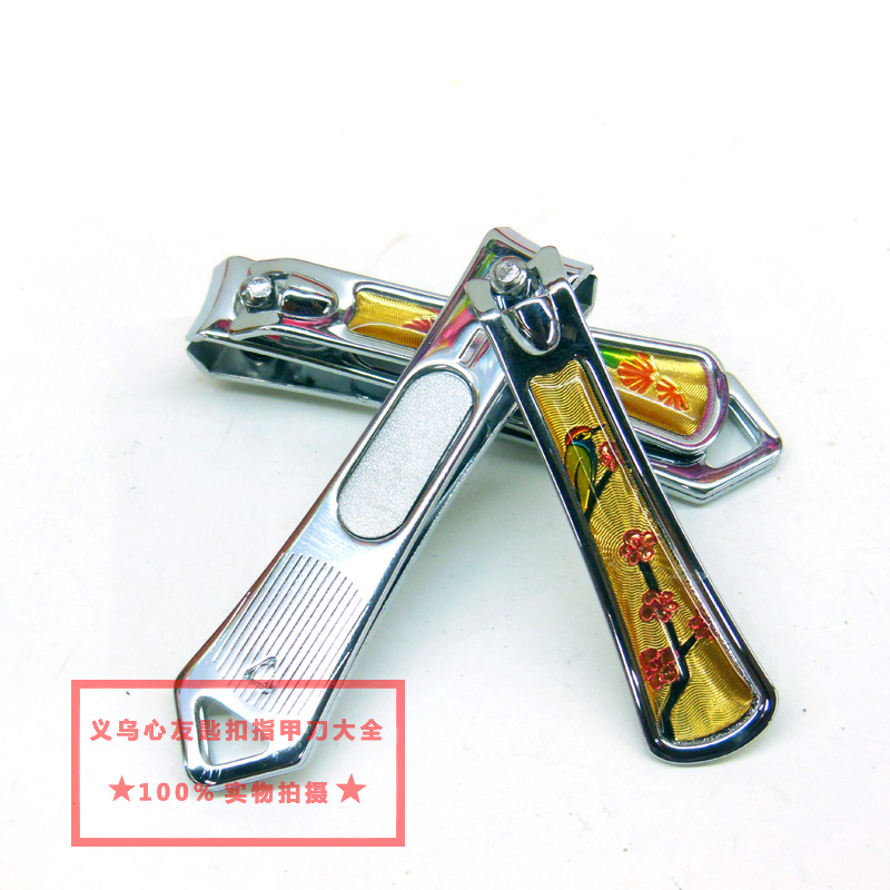 712 medium-sized gold rubber flat nail clippers, night market, street stall, two-yuan store, shopping mall, small supermarket, department store wholesale Item Picture