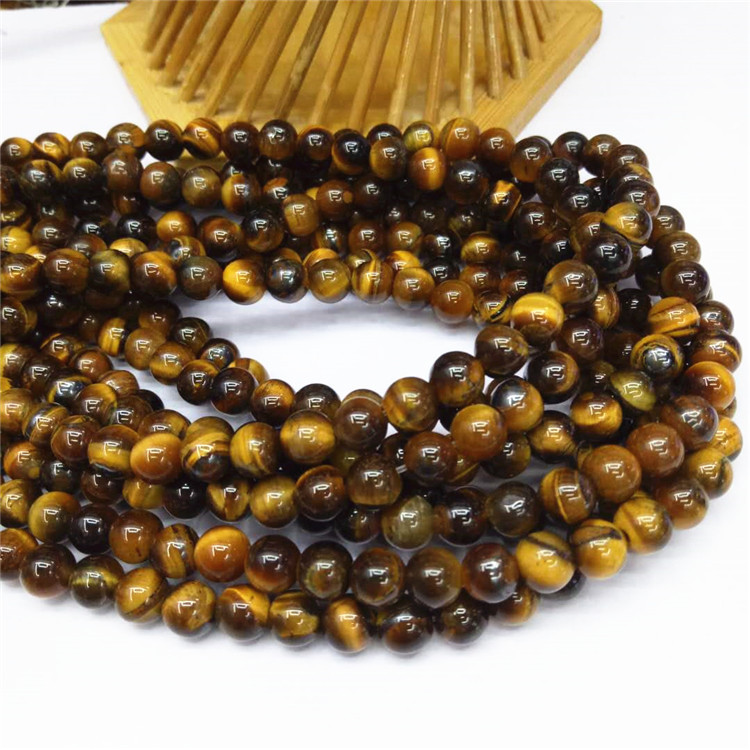 Guangshun Jewelry offers wholesale of natural yellow tiger's Eye stone loose beads and semi-finished tiger's eye stone products. DIY jewelry beads are sold directly by the manufacturer Item Picture