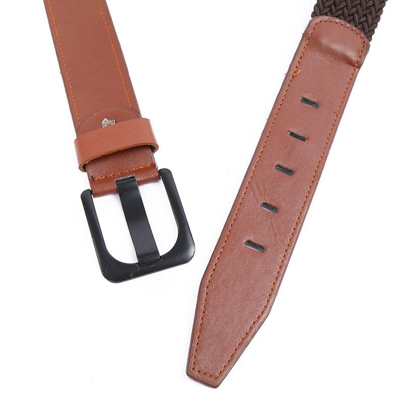 2023 New style elastic woven belt, multi-color retro buckle elastic belt, suitable for both men and women, factory wholesale Application Scenario