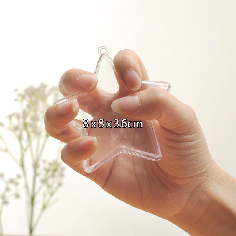 高透明圣诞球空心塑料圆球PS食品级环保糖果盒装饰用品永生花吊球详情图12