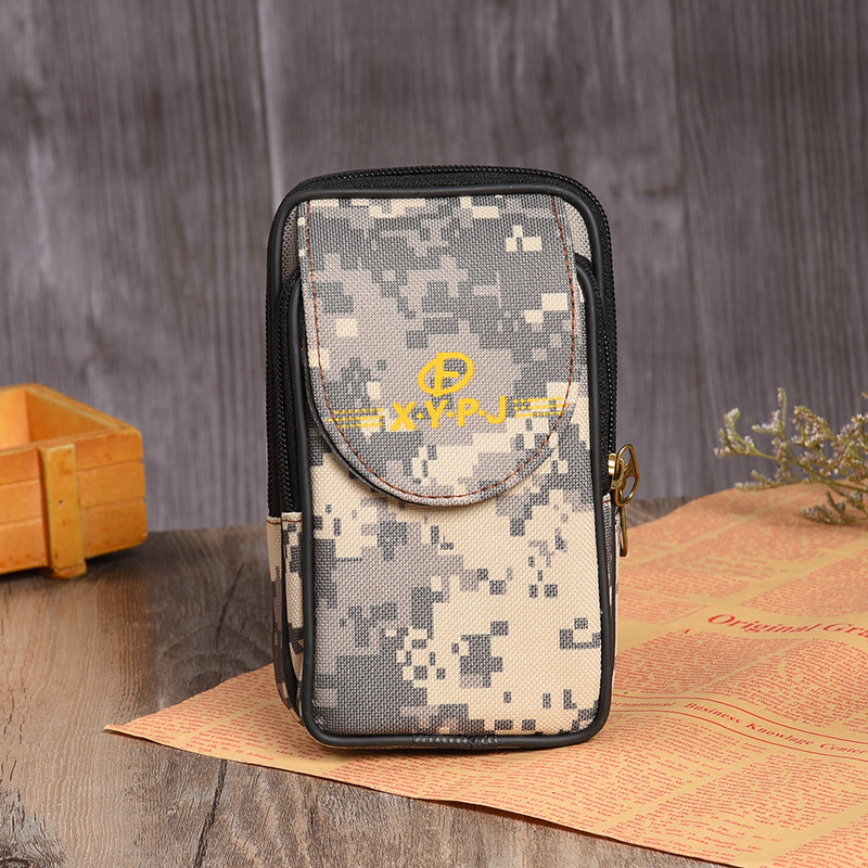 Manufacturers Wholesale Men's Mobile Phone Bag Casual Wear Belt Fanny Pack Mobile Phone Bag Multi-Functional Horizontal Waist Pack Wholesale undefined
