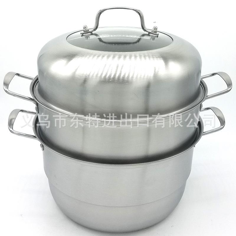 厂家直销蒸锅带磁双层蒸锅家用蒸煮多用锅蒸汤锅促销礼品赠品