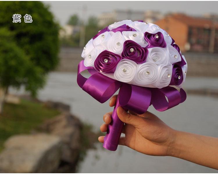 Wholesale of wedding supplies, including European, American and Korean style bridal and bridesmaid bouquets, bride throwing flowers, and simulated ribbon bouquets undefined