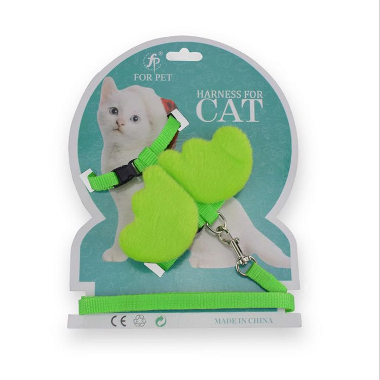 Angel Wings cat leash Candy color adjustable cat leash to keep your cat out of the leash undefined