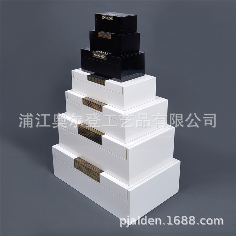 Customized jewelry packaging boxes, gift boxes wholesale, rectangular wooden box packaging, custom-made wooden gift boxes Specification image