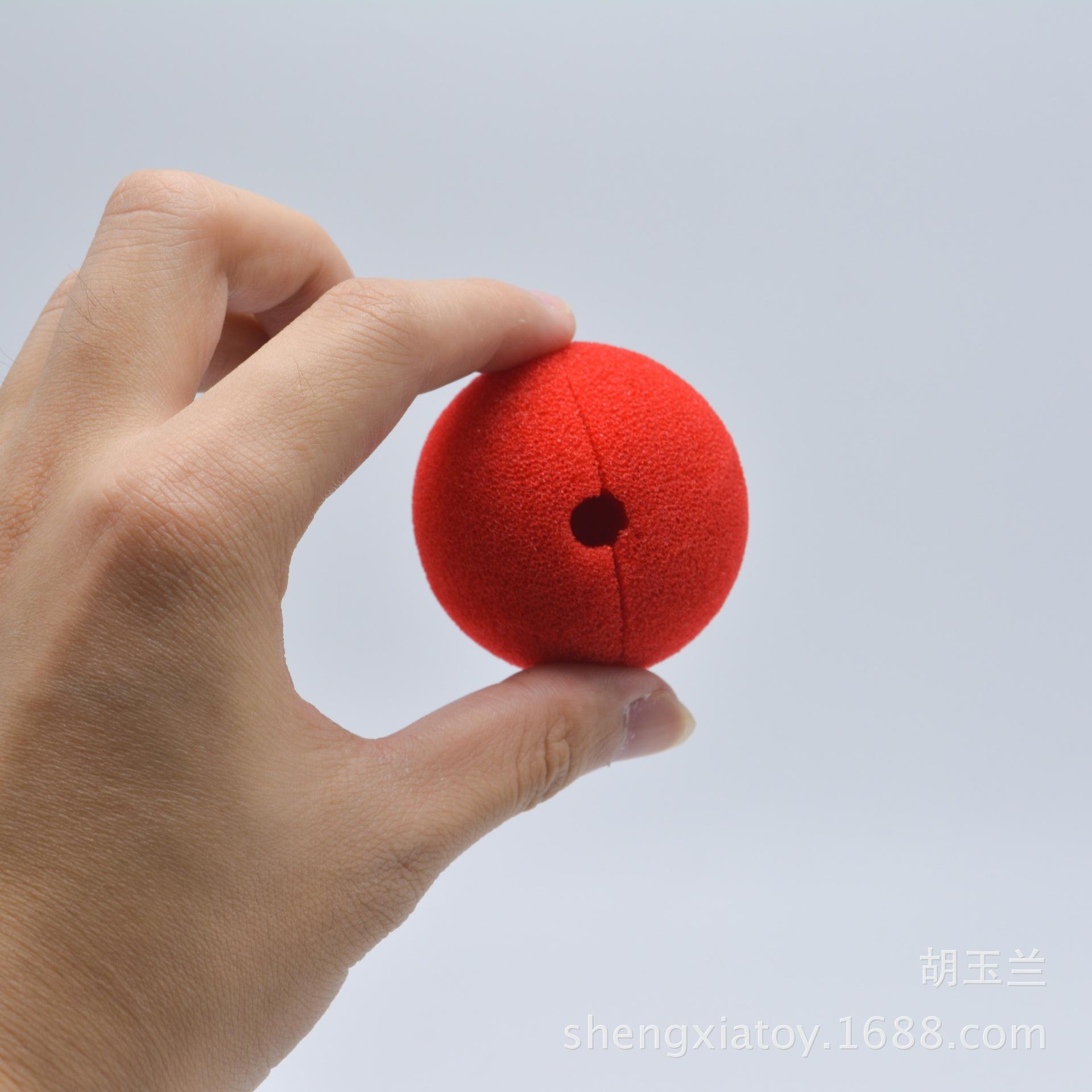 Cross-border Halloween costume performance, fun clown nose props, April Fool's Day prank clown Red nose costume accessories Specification image