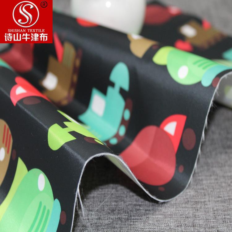 Factory direct sales of 290T twill imitation nylon composite water-resistant PU fabric for bags, handbags and school bags