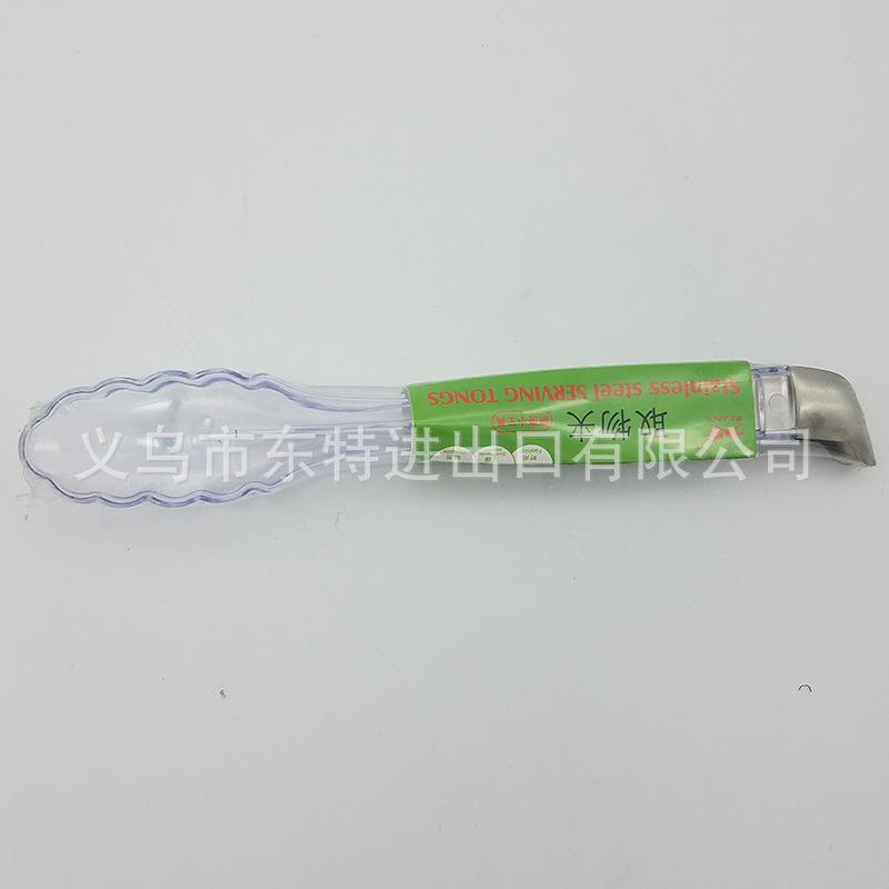 Factory direct sales of plastic transparent food tongs, buffet tongs, bread and pastry tongs, baking supplies, salad and vegetable tongs Item Picture