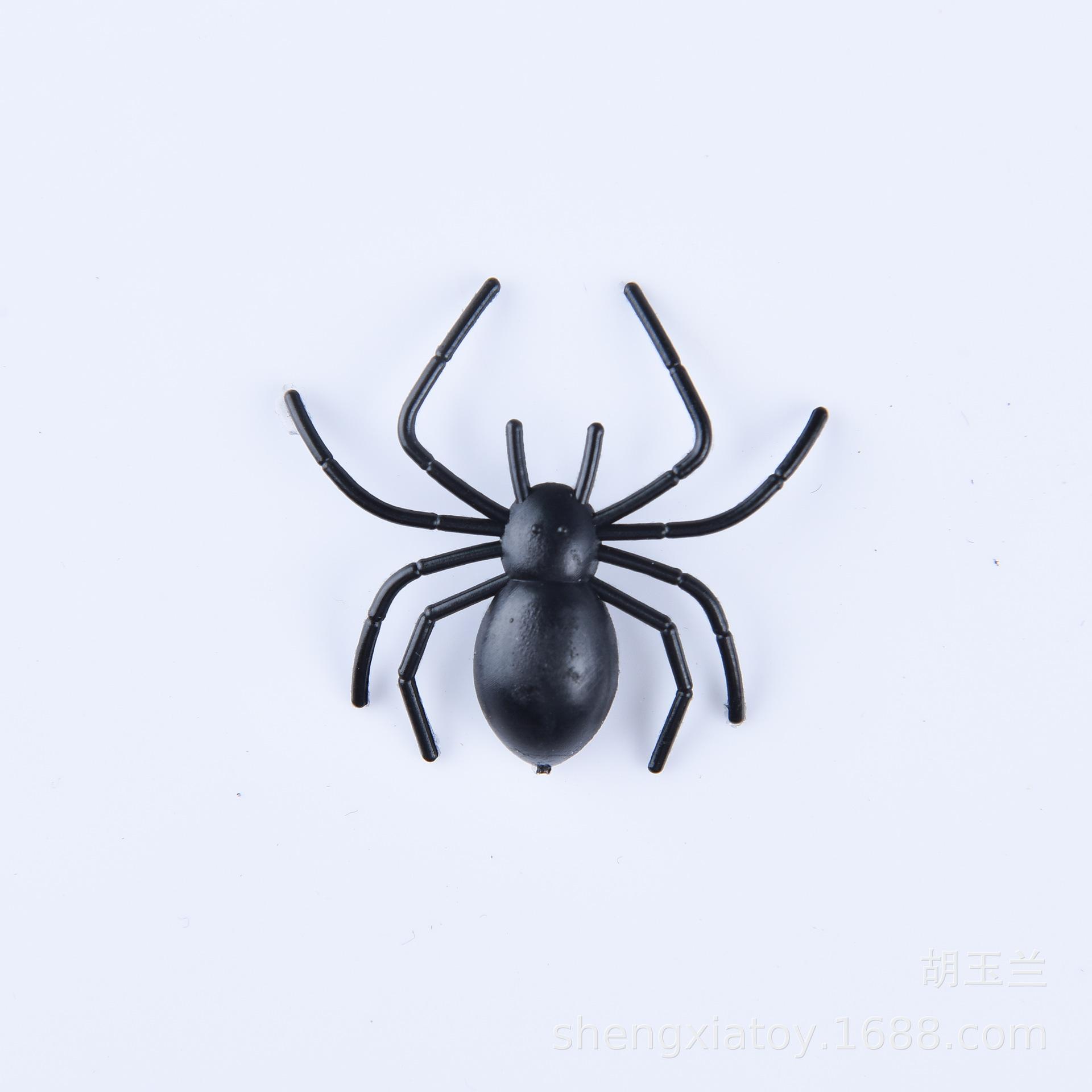 2011-1 Halloween Party Decoration props, prank spider, eco-friendly simulation, bent leg spider, prank scare toy wholesale details Picture
