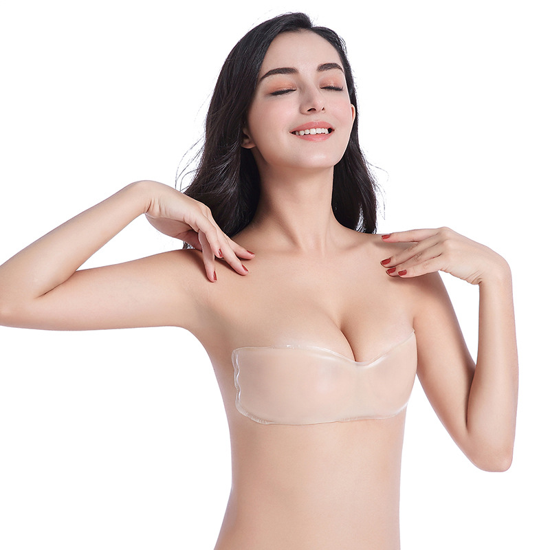 Factory direct sales of fashionable Lala goddess breast patches, hot-selling silicone one-piece bras, strapless bras, and beautiful back bras Specification image