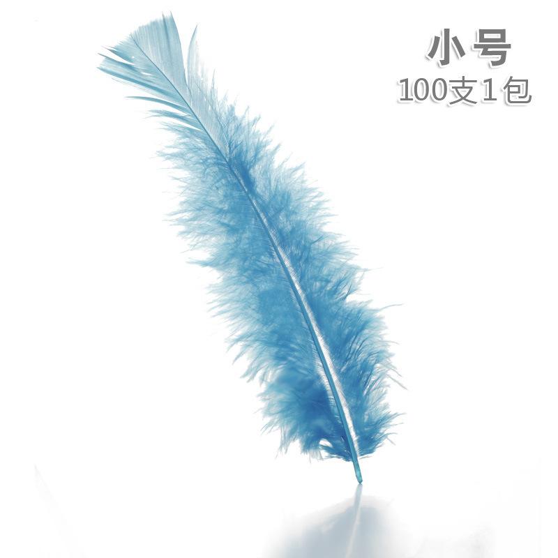 Factory direct supply of colorful Turkey feathers, pointed-tail down and feathers, handcrafted DIY Christmas ball decorations wholesale undefined