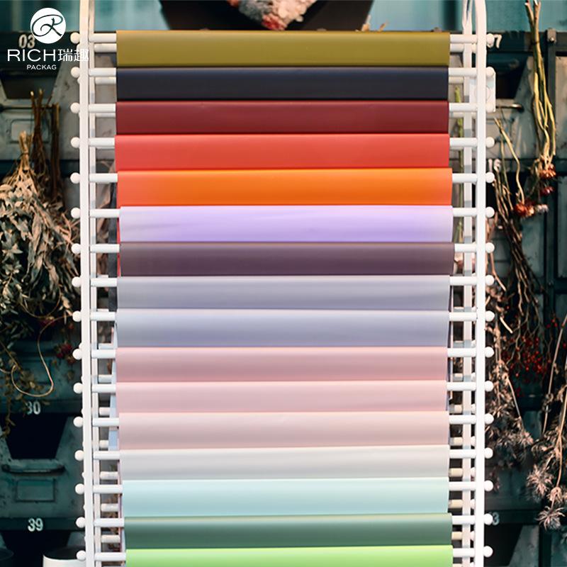 Ruiqu Morning Mist Soft Light Two-color Paper Flower Bouquet Wrapping Paper, Christmas Gift Packaging DIY materials, Flower shop supplies details Picture