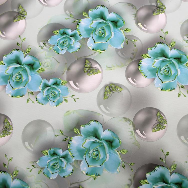 3D digital printing 290T twill fabric imitation nylon fabric PU storage bag waterproof fabric tablecloth Oxford fabric undefined