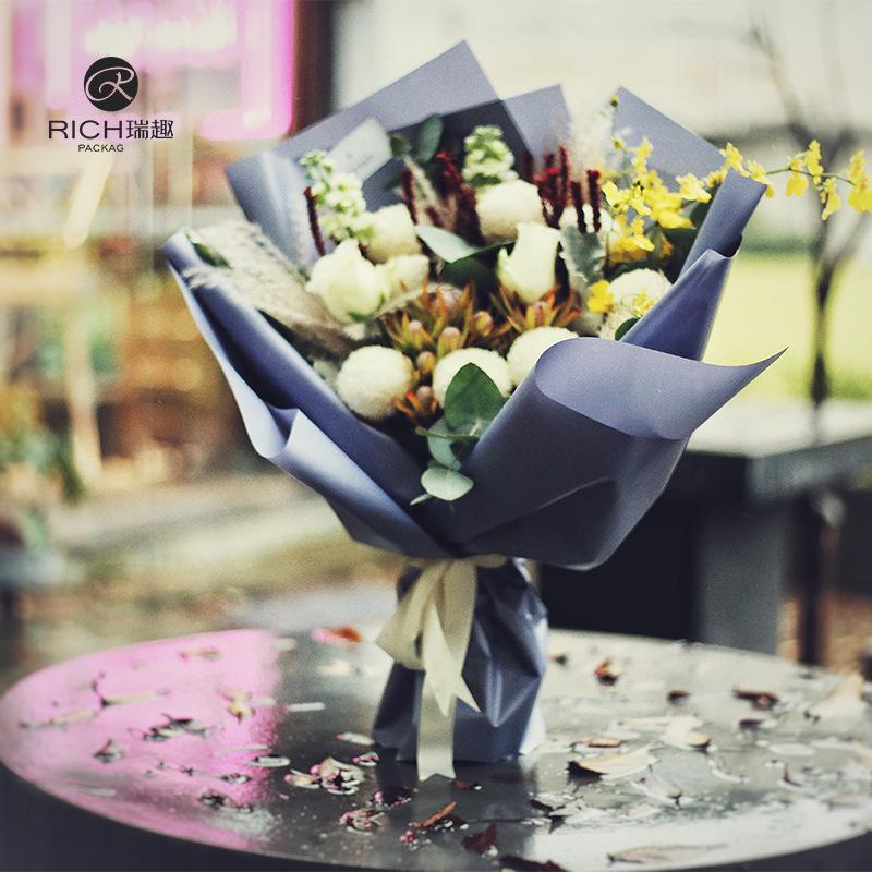 Ruiqu 2018 New Style Flower Packaging Yanxi Paper Flower Bouquet Waterproof Flower Wrapping Paper Korean-style flower wrapping paper