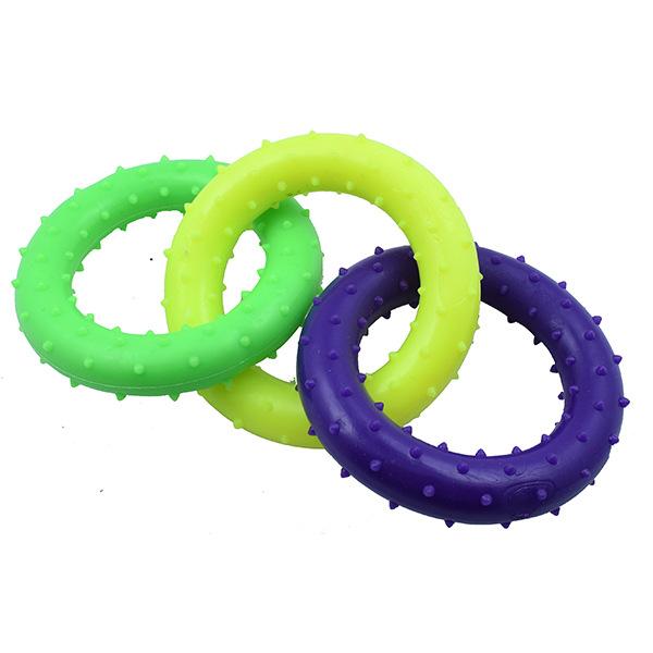 Pet products Pet products stock direct supply pet toys Prickly rubber color three-ring tpr non-toxic dog bite molar toy supplies wholesale activities goods only self-pick Item Picture