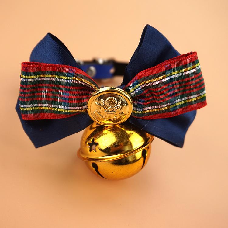 Fashionable bestsellers, small pet collars, big bell bows, dog collars, pet neck rings, one-piece consignment Specification image