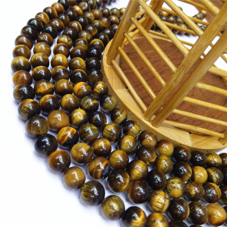 Guangshun Jewelry offers wholesale of natural yellow tiger's Eye stone loose beads and semi-finished tiger's eye stone products. DIY jewelry beads are sold directly by the manufacturer Application Scenario