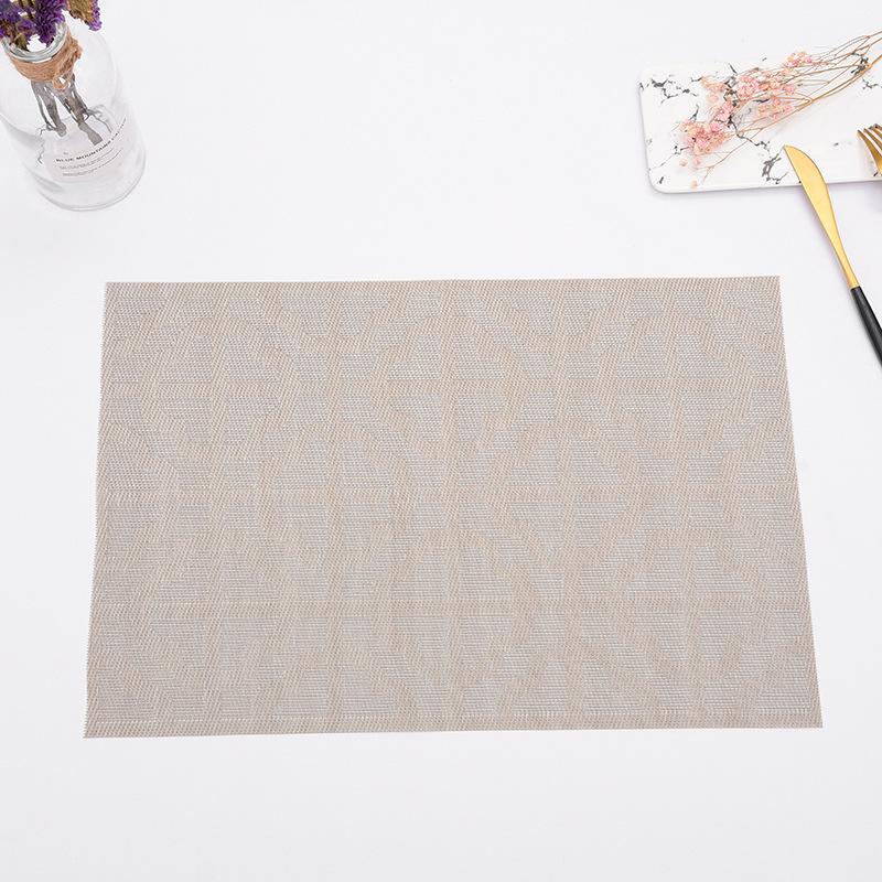 2020特斯林环保西餐垫 PVC隔热餐桌垫创意编织防滑杯垫定制批发产品图