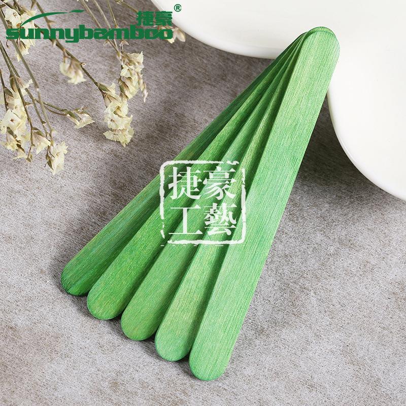 Wholesale of hand-made ice cream sticks, wooden sticks, ice cream sticks, wooden strips, Popsicle sticks and ice cream wooden sticks from colored logs Application Scenario