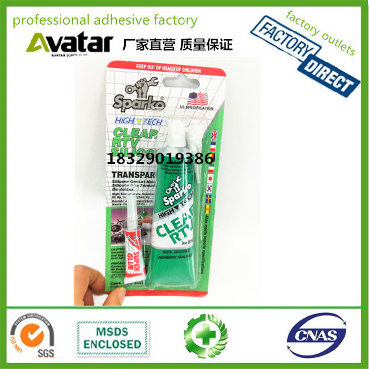 SPARKO Transparent sealant Automotive gasket SILICONE sealant RTV SILICONE