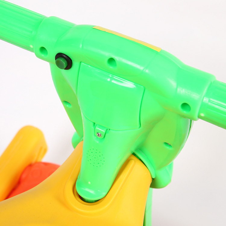 新款儿童音乐灯光摇摇椅二合一双用摇摆椅多功能趣味木马玩具批发白底实物图