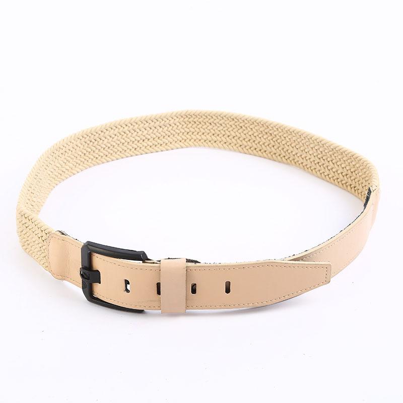 2023 New style elastic woven belt, multi-color retro buckle elastic belt, suitable for both men and women, factory wholesale undefined