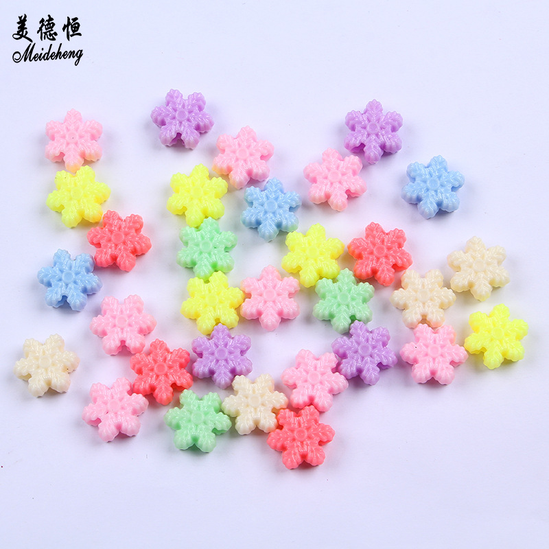 Direct sales and wholesale of four types of straight-hole and large-hole acrylic diy handcrafted beaded materials for children's educational toys