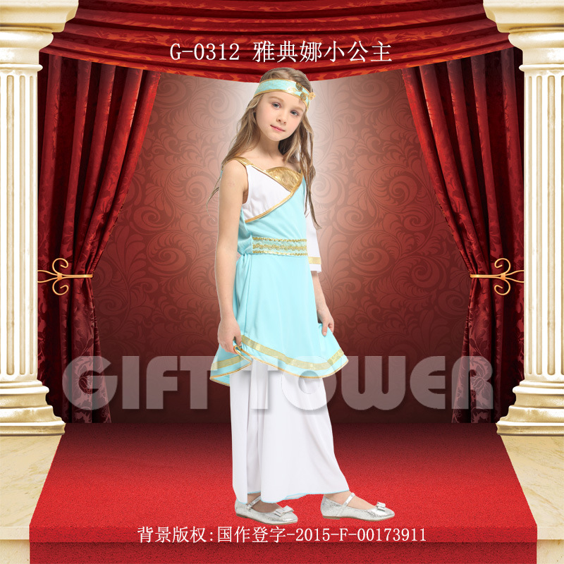 Stage performance costume Princess series clothing G-0312 Little Princess performance costume Children long-sleeved princess Application Scenario