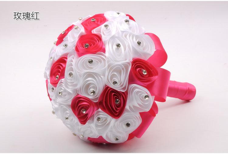 Wholesale of wedding supplies, including European, American and Korean style bridal and bridesmaid bouquets, bride throwing flowers, and simulated ribbon bouquets undefined
