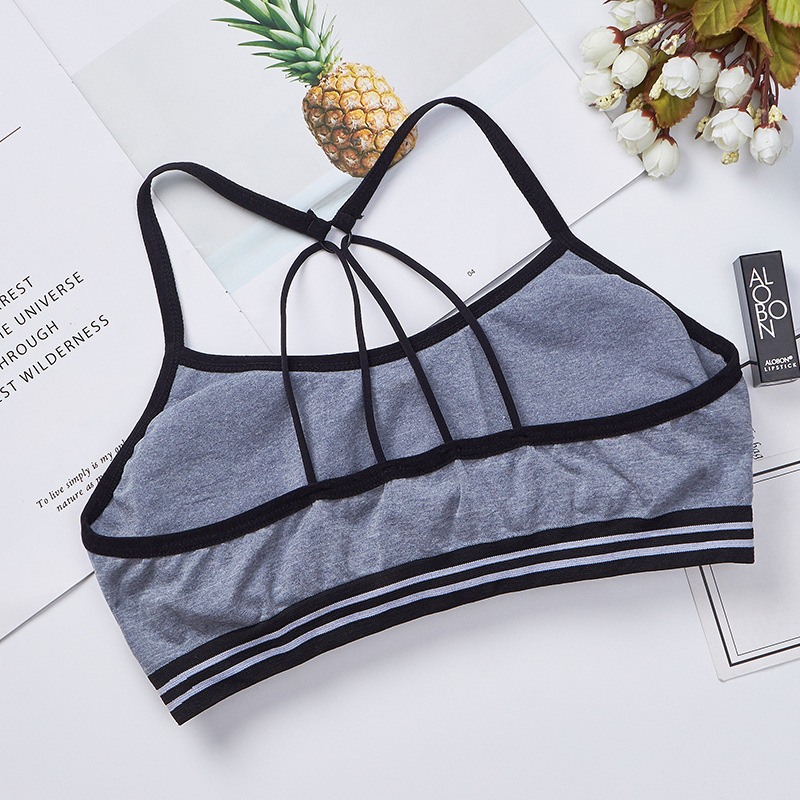 Factory direct sales: Sexy, breathable back, chest-hugging, no steel rings, comfortable base, yoga, running, sweat-absorbing sports underwear for women Specification image
