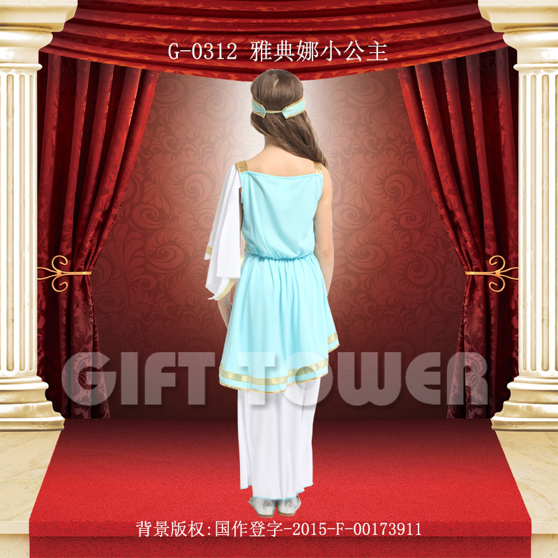 Stage performance costume Princess series clothing G-0312 Little Princess performance costume Children long-sleeved princess Item Picture